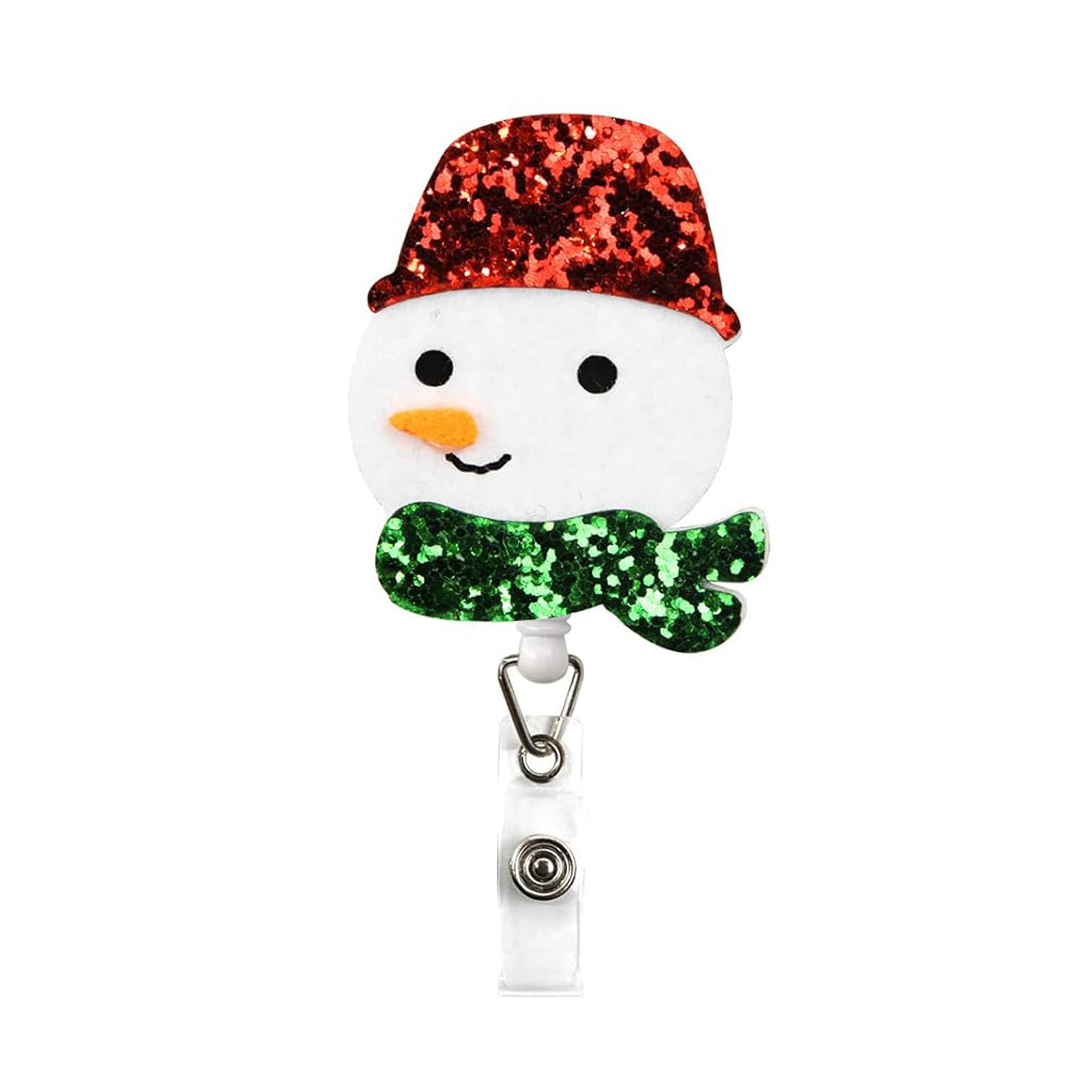 Wholesale Christmas Felt Cloth Santa Claus, Snowman Trees, Elk Badges, Scroll Extendable Keychains